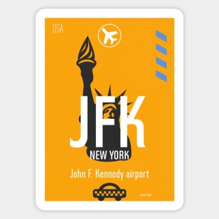 JFK airport statue of liberty Sticker